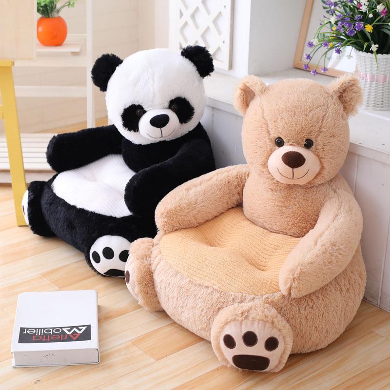 Children's Cute Panda Plush Sofa - Cartoon Tatami Style