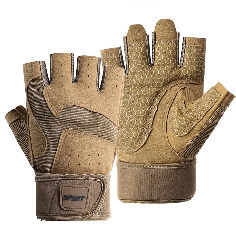 Anti Slip  Breathable  Wear Resistant  Cycling Lengthened  Widened Wrist Guards  Anti Cocoon Sports Gloves