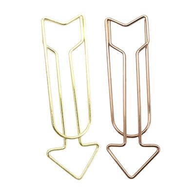 12Pcs Decorative Metal Paper Clip 40x12mm File Organiser Clip Bookmarks Page Marker Clips for Document Notebook Craft