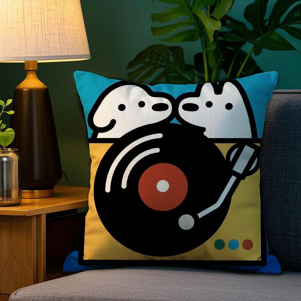 

1 шт. M-Mat-suiS Kwaii Аниме Наволочка Антипылевой клещ Наволочка Невидимая молния Шелковистый короткий плюш Чехол для подушки дивана 12x12Inch