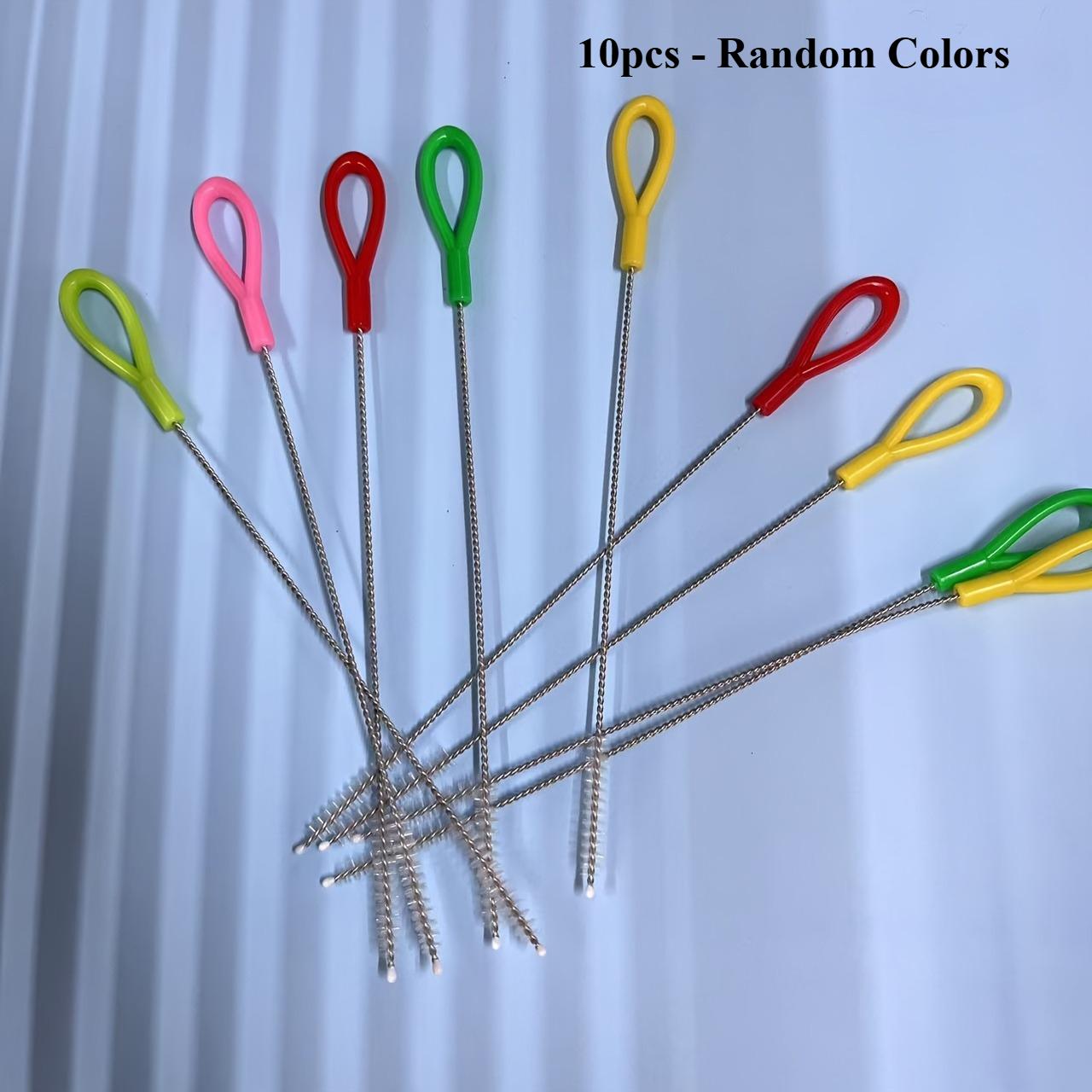

Straw Cleaner Brush 7.7inch,Pipe Cleaners,Straw Brush for Sippy Cup,Water Bottle and Tubes, Drinking Straw Cleaning Brush 10 Set