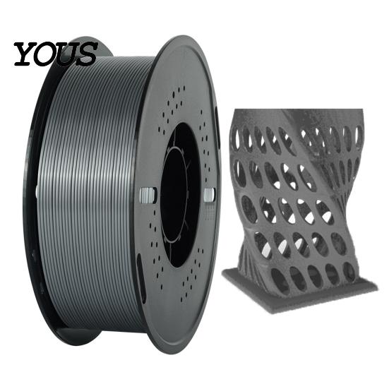 Satin Texture Printing Material Silk PLA 3D Printer Filament, 1.75mm 1kg Spool Filament for FDM Accessory Printers, Shiny Metallic DIY Ornaments