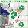 Silicone Soft Worry Stone Fidget Toy Clover Textured Textured Worry Rocks  School