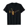 Saxophone T Shirt Vintage Top For Everyday Wear Casual Soft Stylish Graphic Comfortable Stretched Streetwear Slightly