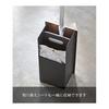 Yamazaki Jitsugyo Flooring Wiper Stand Rin Brown 3178 Approx. W13 x D10.5 x H26cm