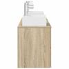 Bathroom Cabinet Set 3 pcs Sonoma Oak 129 x 41 x 79.5 cm