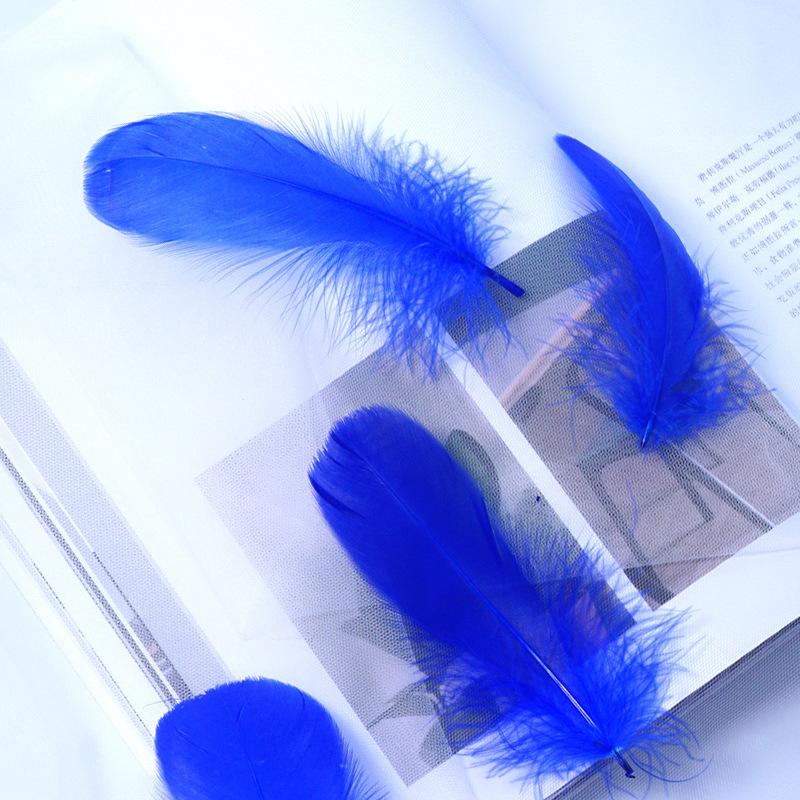 50Pcs Macaron Colored Feather Decorative Goose Feather Large Medium Floating Dream Net Gift Box Filled With Bouquet Diy Handmade Materials