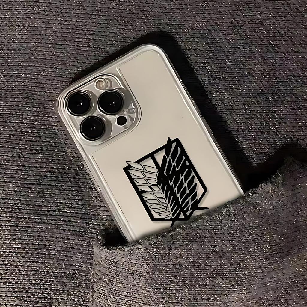 Anime Attack on Titan Handyhülle Für iPhone 17 16e 16 15 14 13 12 11 Mini Air Pro Max X XR 8 Plus Durchsichtig Weiche Rückseite