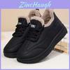 Winter Plush Womens Waterproof Flat Shoes With Reinforced Stitching For Casual Everyday Wear