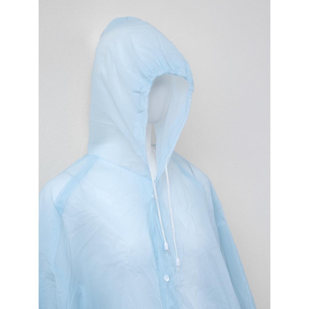 Daiso Long Size Adult Rain Poncho Blue