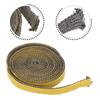 3mmx15mm Flat Stoves Rope Self-Adhesive Fiberglass Fireplace Door Sealing Cord Black Seal Stove Fire Rope 2m Length