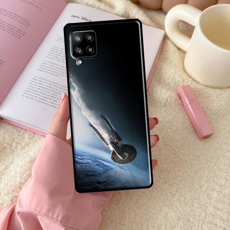 Space Ship Art For Samsung Galaxy A54 A34 A14 A52 A32 A12 A13 A33 A53 A15 A16 A26 A36 A56 A06 A35 A55 Case