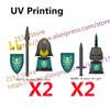 MOC Medieval Figure Building Block Castle Templar Knights Armor Militia Soldiers Gunners Shield Helmet Assembling Brick Toys S26