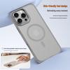 Compatible iPhone 15 Pro/16 Pro Max Magnetic Transparent Matte Protective Case