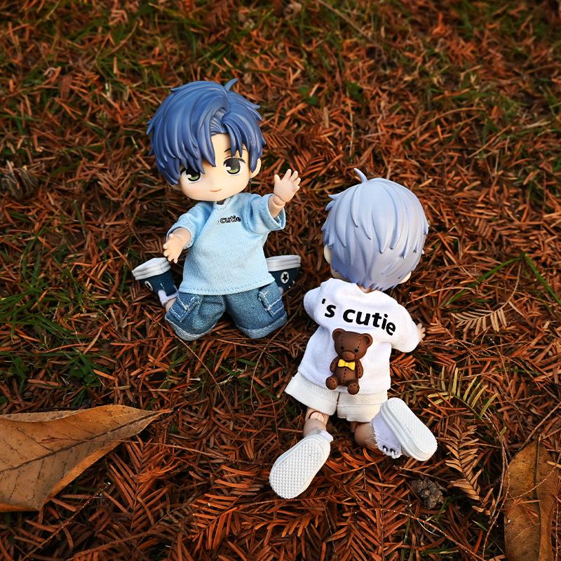 Roupas OB11 Shorts Jeans Cinco Cores Decoração Moda Molly, Corpo GSC, Roupas para Boneca BJD 1/12 Brinquedo Roupas