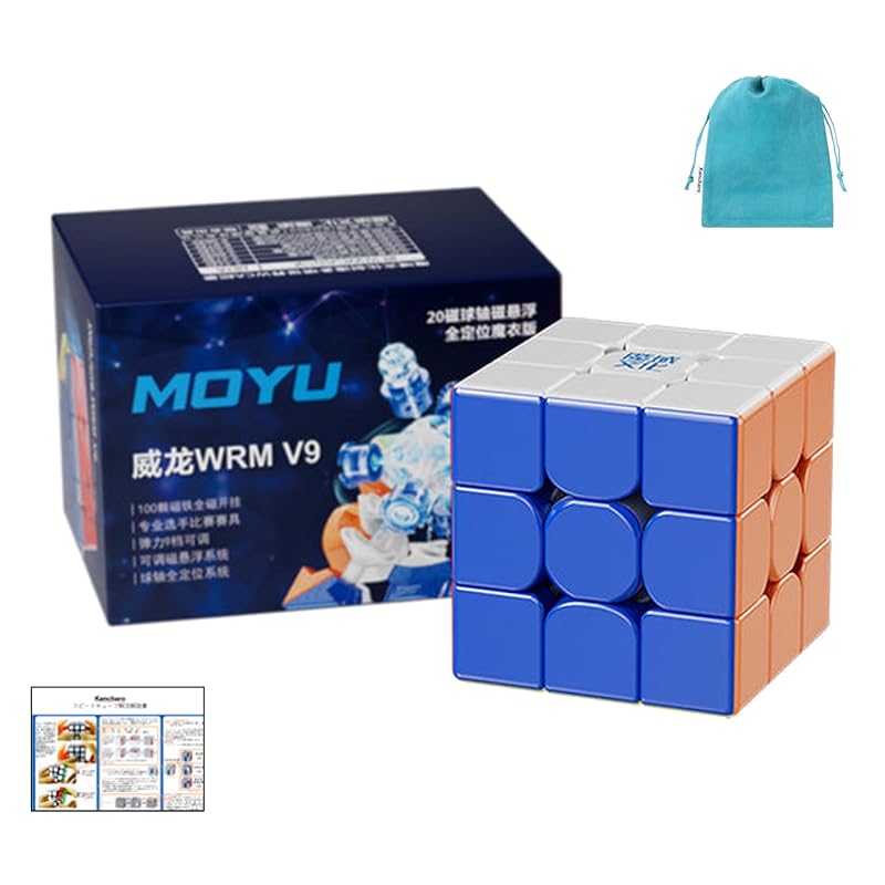 

Kancharo Moyu WeiLong WRM V9 Series [Japanese cube strategy & With pouch/genuine product] Cube for competition (stickerless, 20-Core Magnetic Maglev
