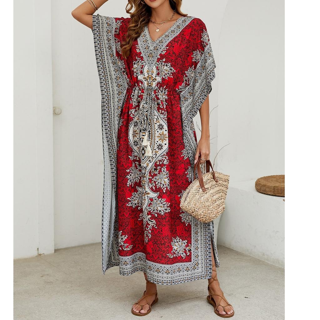 Women's Bikini Sun Kimono Robe Elegant Festival Evening Dress Loose Beach Dress