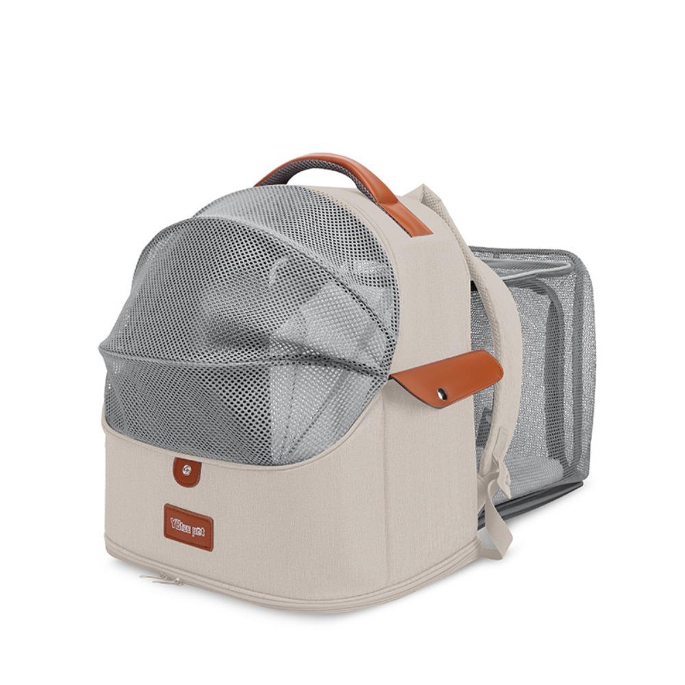 Expandable Cat Carrier Backpack Mesh Breathable Foldable Travel Bag for Cats Small Dogs Transporte Pet Cat Cage