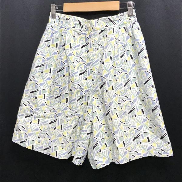 Chloe GOLF Printed Culotte Shorts 9 Women’s M White Green Golf Wear Pants Skirt(USED)