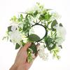 Kranz für Hochzeit Künstliche Blume Ringkranz Dekoration Tischmittelstück Feiertag Frühlingsparty Esszimmer Floral