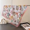 Floral Print Bandana Scarf Soft Neckerchief Scarf Fashion Hijab Scarf  Women