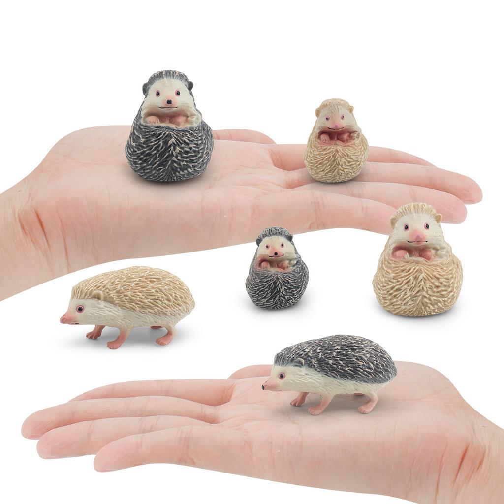 Simulated Forest Animals 8 Hedgehog Models Hedgehog Rat Melon Stealing Badger Static Animal Toys