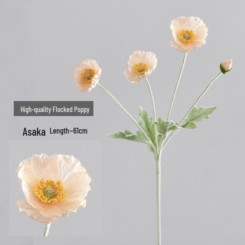 Poppy Artificial Flowers for Home, Wedding Decor, Art, and Photography