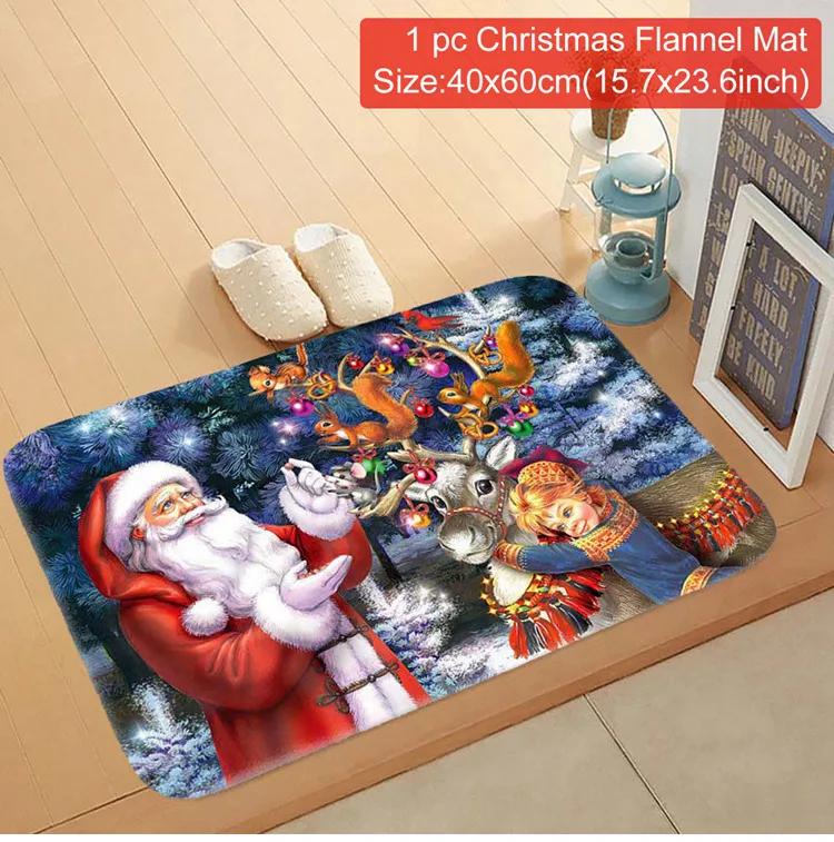 Christmas Door Mat Santa Claus Outdoor Carpet Merry Christmas Decorations for Home  Navidad Xmas Ornament New Year 2025