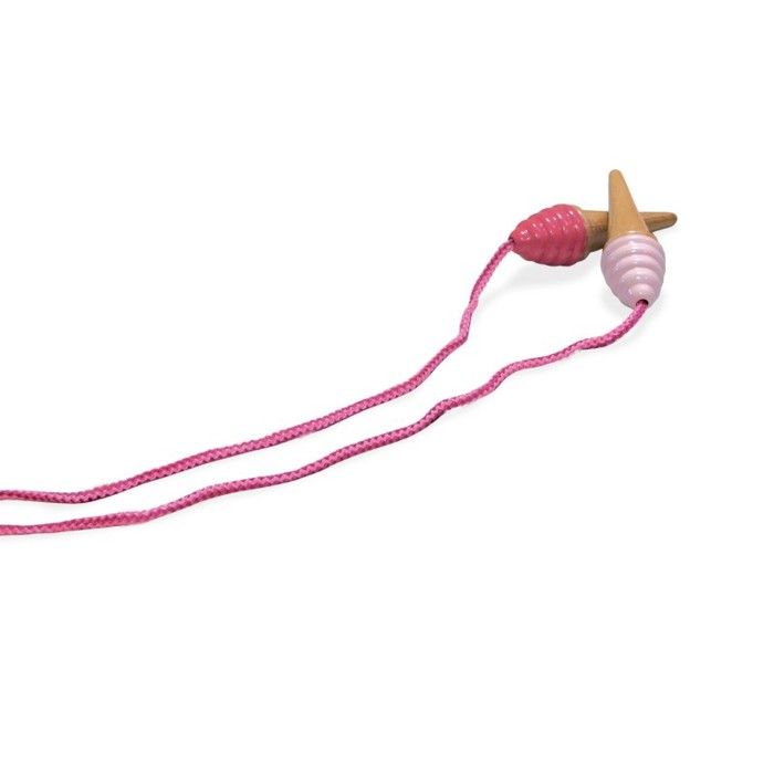 Corde à sauter en bois vilac - crème glacée - 5 ans et plus - mixte