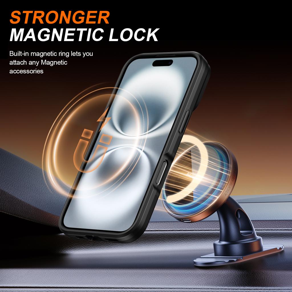360° Rotate Magnetic Stand Phone Case For iPhone 16 15 14 13 Pro Max 16 15 14 Plus 17 For Magsafe Slide Camera Protect Cover