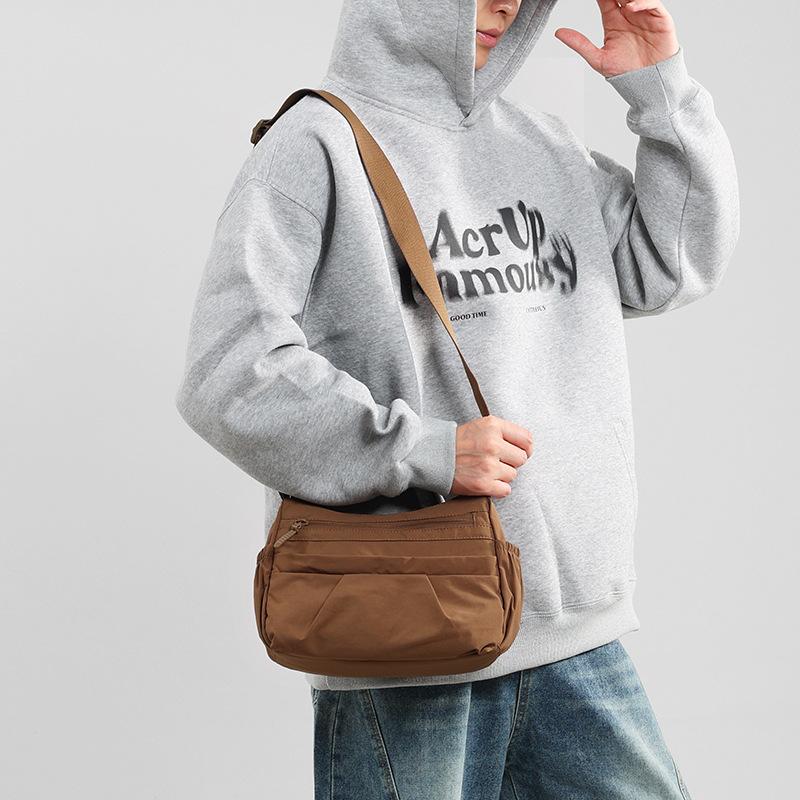 Shoulder Bag Large Capacity Crossbody Bag Multi-Layer Nylon Bag