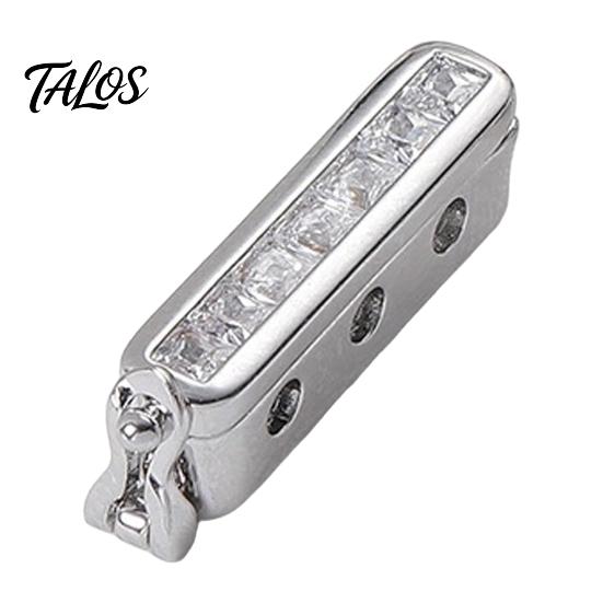 Necklace Chain Adjuster Shortener for Thin Chains, Adjustable Clip with Rhinestone, Metal Jewelry Clasp Clasp, Bracelet Making Supplies Rhinestone