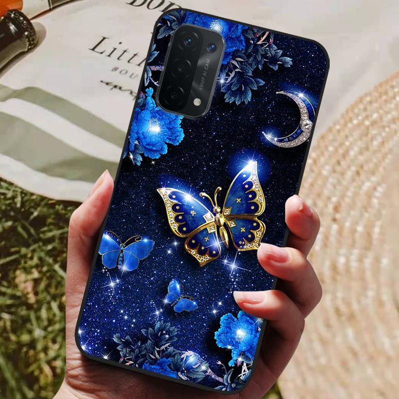 Für Oppo A54 5G Hülle Silikon Rückseite Handyhülle für Oppo A54 5G CPH2195 Hüllen Weiche Bumper Coque für OPPOA54 A 54 5G 6,5 Zoll