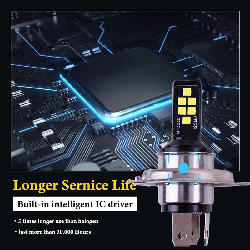 2X H11 H8 H4 H7 9005 9006 HB4 HB3 H9 3030 Chips Fog Lights Bulb Car Driving Light Foglamps Auto Leds Lamp 12V