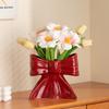 Creative Bow Vase Ornaments High-end Ceramic Hydroponic Flower Arrangement Living Room Office Vintage Vase Home Ornament Gifts