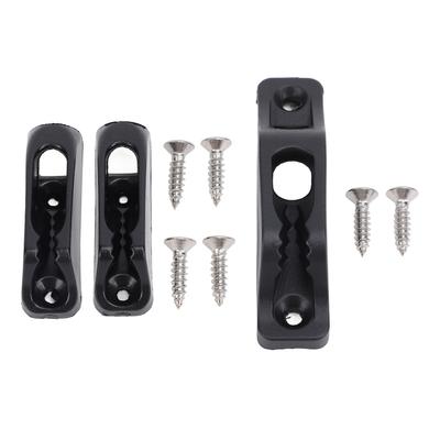 Boat Rope Clam Cleat Nylon Non Slip Stable Fastening Clam Cleat for Yachts Ships Black