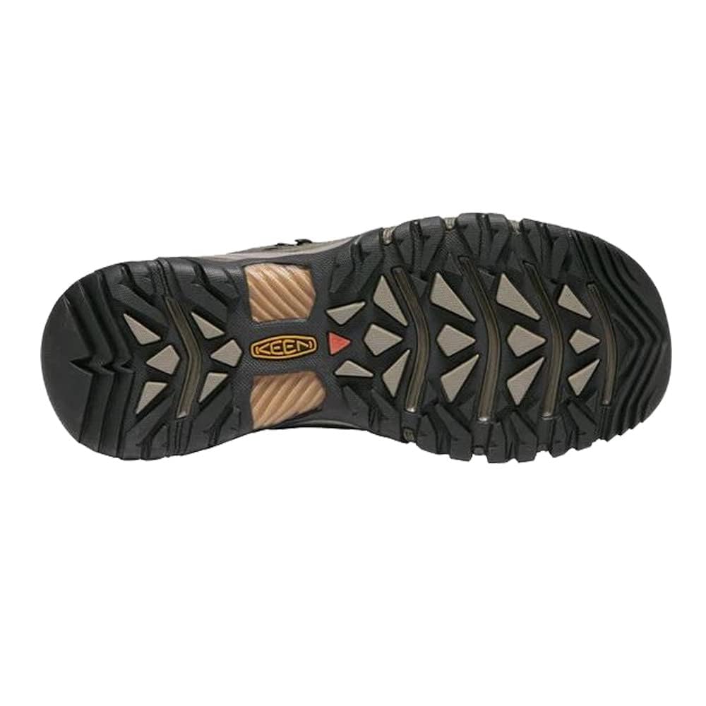 KEEN Targhee III Mid WP Waterproof Trekking Black Size cm Men's Shoes, Olive/Golden Brown, 27.0