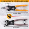 LEONTOOL Glass Tile Nippers, Mosaic Cutter, Roller-Type Mosaic Pliers with Carbide Wheel Blades, Glass Cutter, Glass Nippers, Tile Nippers, Tile Plier