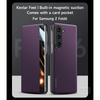 Luxury Carbon Fiber Pattern Phone Cover for Samsung Galaxy Z Fold 7 6 5 4 Case Built-in Magnetic with Card Slot Protection Cover