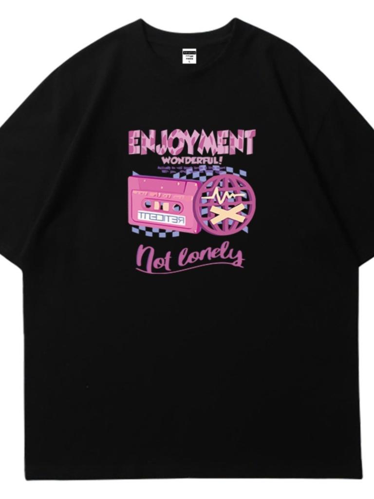 Iu Retro American Style T Shirt With Cartoon Print For Casual Summer Wear