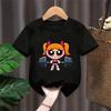 Girls Super Powerful Blouse Training Streetwear Tshirt Kids Shirt Academy Fitness Tshirt