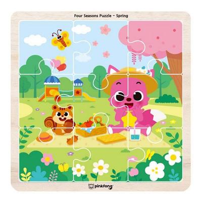 Pink Pong sezónní puzzle jaro, 1, 9 hrách, Korea Nejlepší puzzle pro batolata