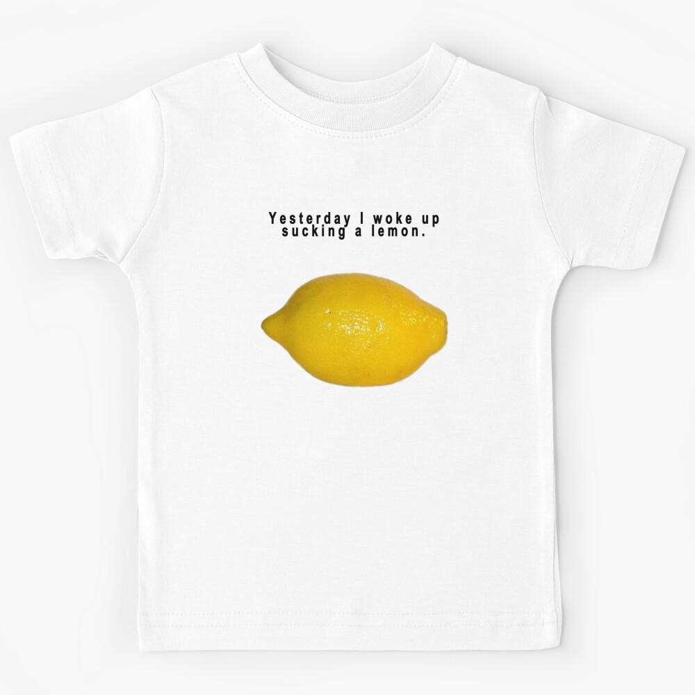 90s alternative quotyesterday i woke up sucking a lemonquot rock Kids T-Shirt 110