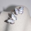 Fritillary Zircon Butterfly Stud Earrings Feminine Earrings Earrings Tide