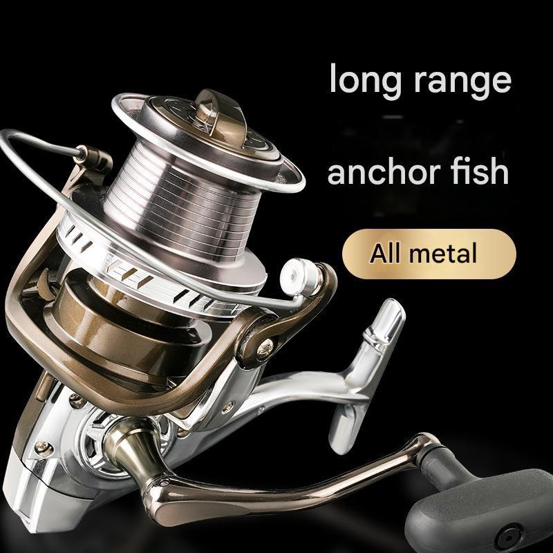 Mavllos BM Carp Fishing Reel CNC Metal Rocker Arm 5.2:1 High Speed Brake Force 15KG Deep Sea Long-distance Sea Fishing Reel