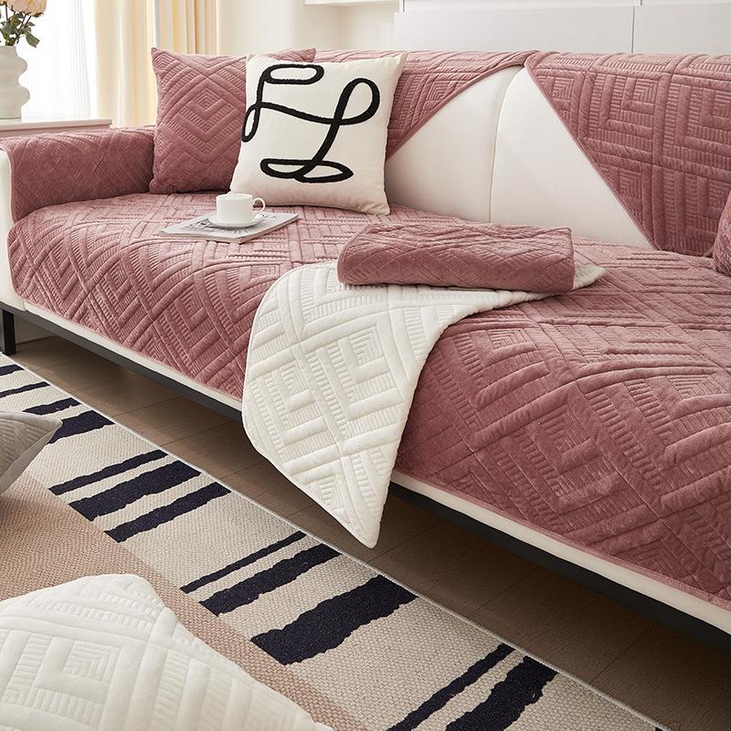 

Универсальные удобные хлопковые бархатные песочные высококачественные утолщенные нескользящие подушки для сидений, зимний плюшевый чехол, чехол для полотенец на спинку 70*70cm