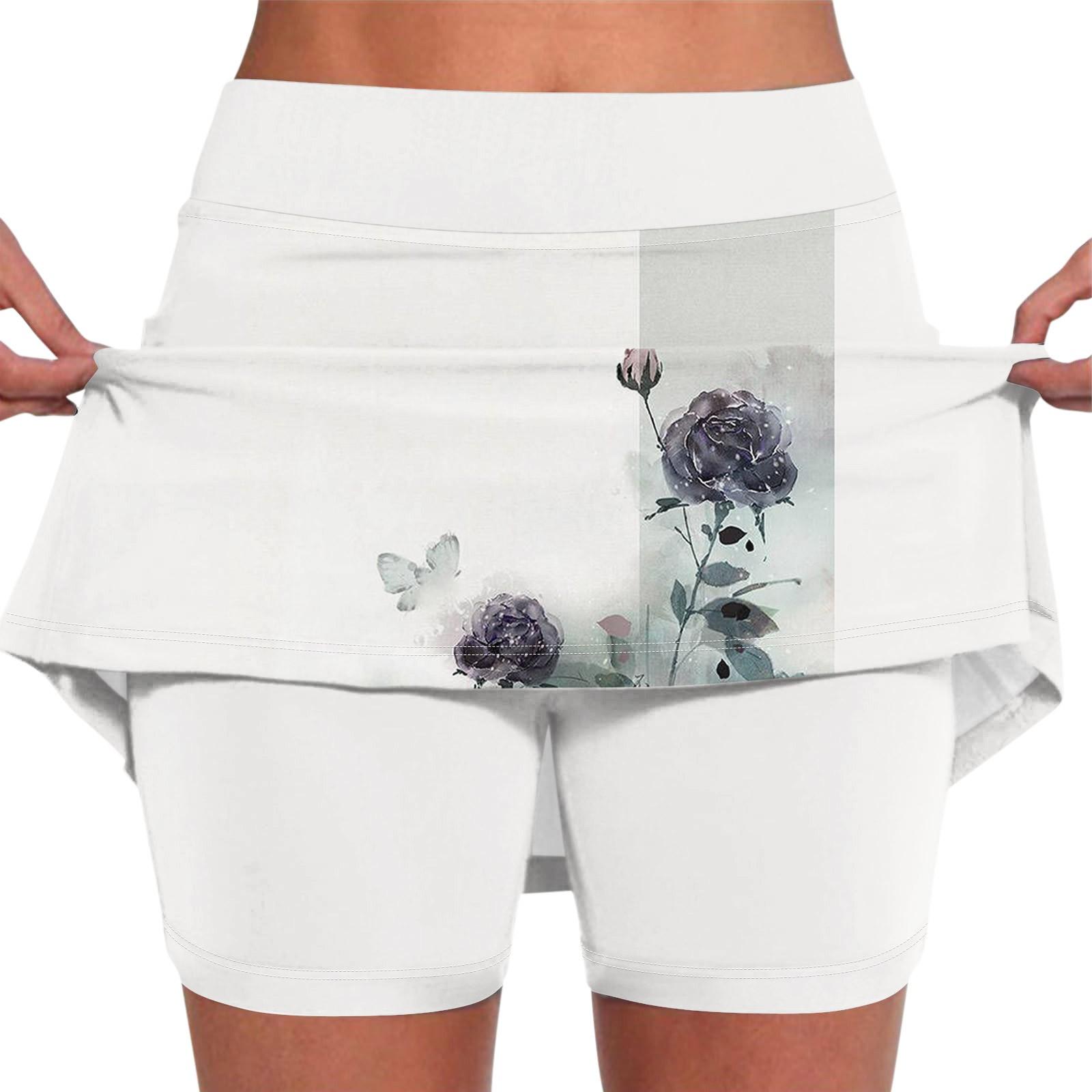 

Эластичные брюки-кюлоты для йоги для женщин, спортивные шорты с принтом, легкие узкие джоггеры с высокой талией и принтом XL белый