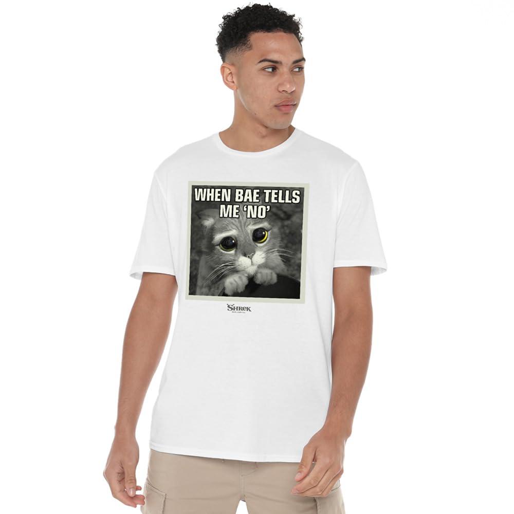 Shrek Mens Insta Puss In Boots Meme T-Shirt