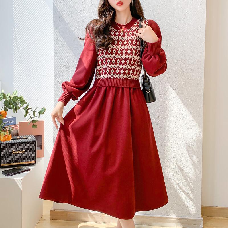 

Mocana Women s Fashion Versatile Mid-Length Dress MKNJD2646 One Size