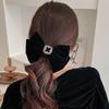 Kiar Square Bead Ribbon Hair Clip